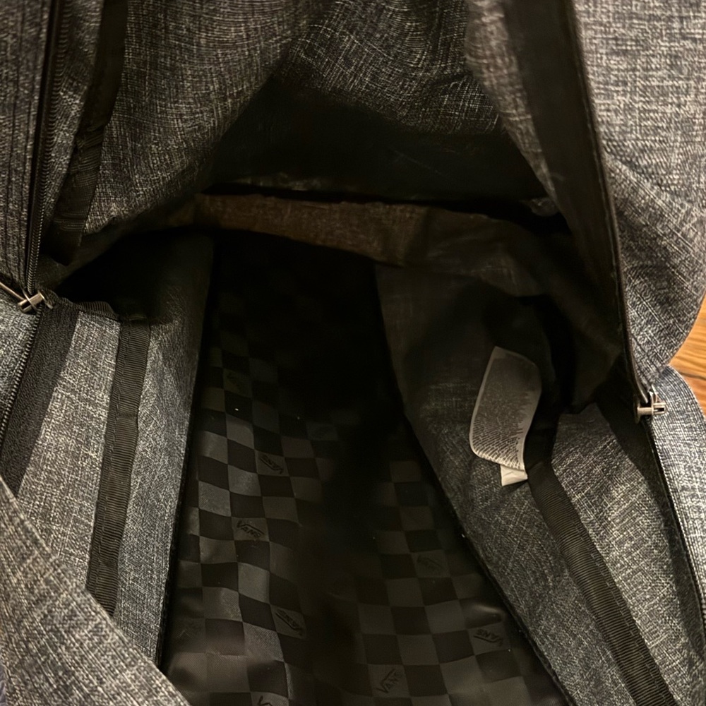 Vans Realm Classic Backpack Gray Heathered Laptop Sleeve - Picture 4 of 8